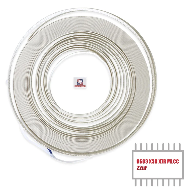 

MY GROUP 100PCS 4V 6.3V X5R X7R 22UF 0603 SMD capacitor MLCC Chip Multilayer Ceramic Capacitor in Stock