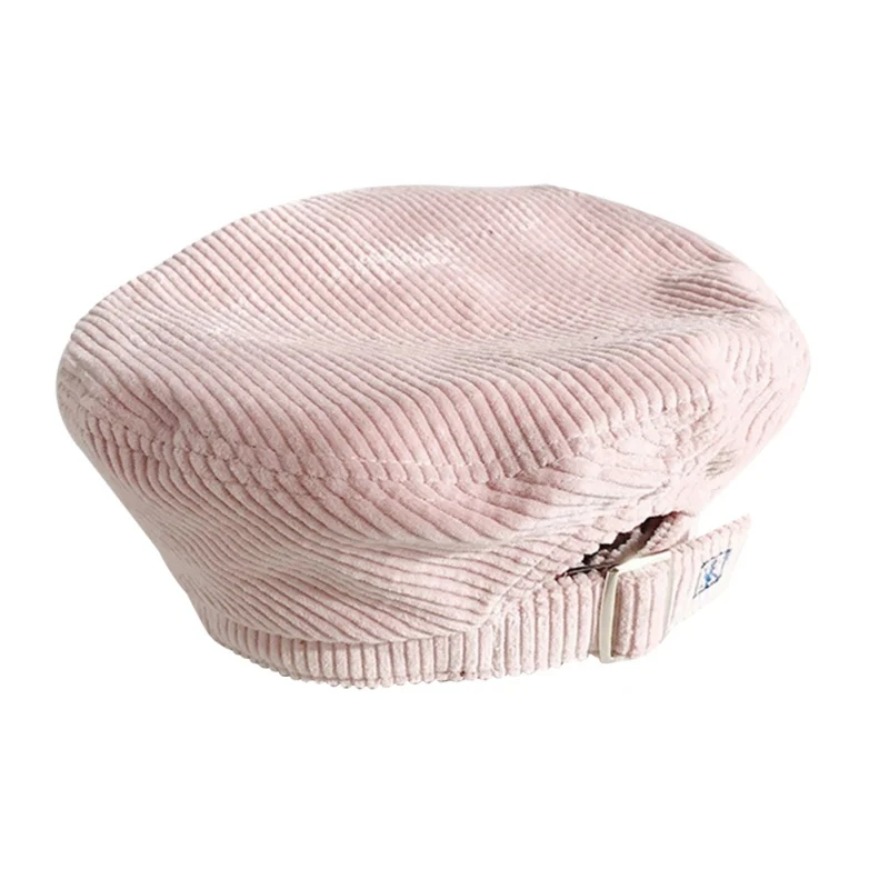 Вышитые буквы берет Мода Harajuku Вельветовая шапка женская осень зима Ретро Регулируемый берет