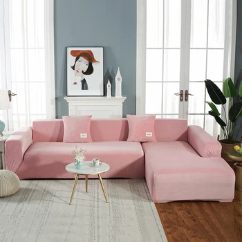 

1/2/3/4 Seater Thick Silver Fox Sofa Cover Elasticity Non-slip Couch Slipcover Universal Spandex Case For Stretch Sofa Covers