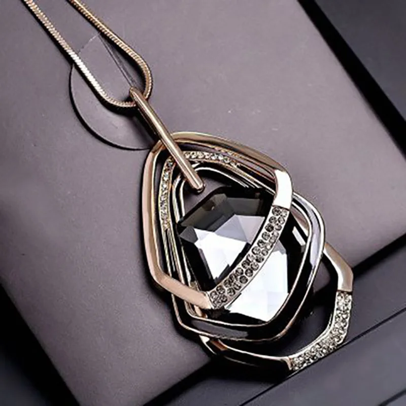 Искусственное жемчужное длинное ожерелье кисточка свитер ожерелье женские ювелирные изделия цветок массивное ожерелье s& Кулоны Колье Bijoux Femme - Окраска металла: bk1