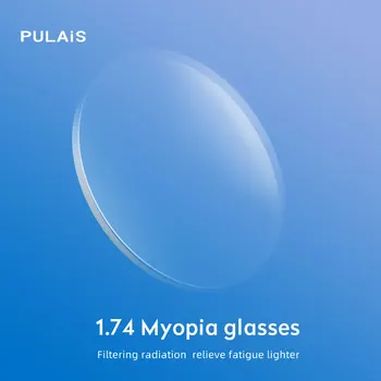 

1.74 Aspherical Glasses Lenses anti blue light rays computer Glasses Men Women Prescription Myopia Lens 2 Pieces Price