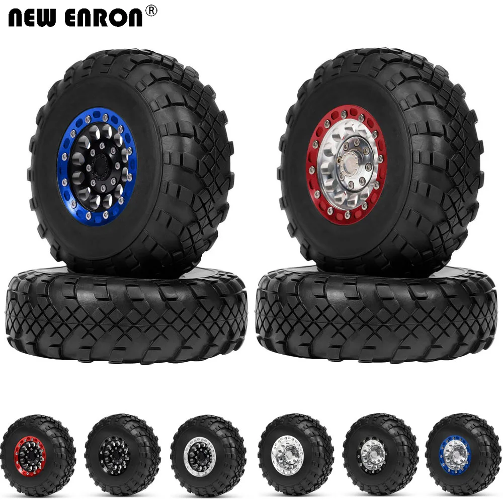 1.9" Metal Wheel Rim Rubber Tyre For 1/10 Traxxas TRX4 Axial SCX10 II RC Crawler 