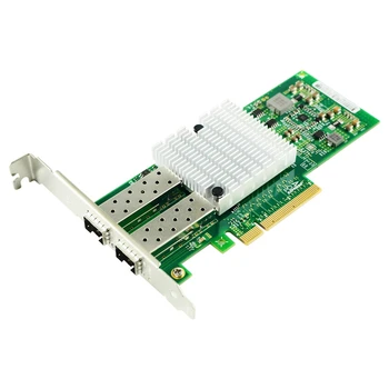 

10Gb PCI-E Network Card X520-DA2, Dual SFP+ Ports for Intel 82599ES Chip, Dual SFP+ Port, PCI Express Ethernet Lan Adapter Suppo