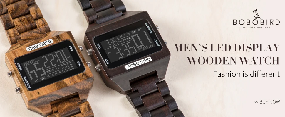 BOBOBIRD Модные мужские наручные часы из дерева и нержавеющей стали reloj hombre Рождественский подарок с бамбуковой коробкой капельками L-T06-1