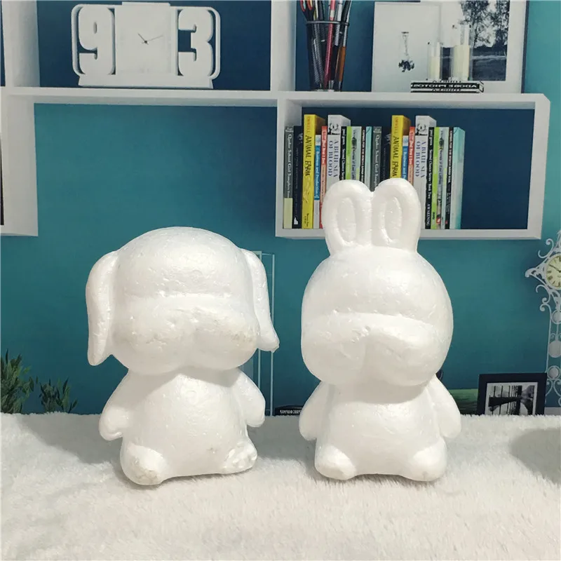 1 шт. пенополистирол кролик собака белая поделка для украшения вечеринки сделай