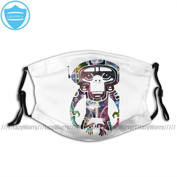 

Gorilla Mouth Face Mask Space Monkeyz Celestial Graphic Facial Mask Fashion Cool with 2 Filters for Adult