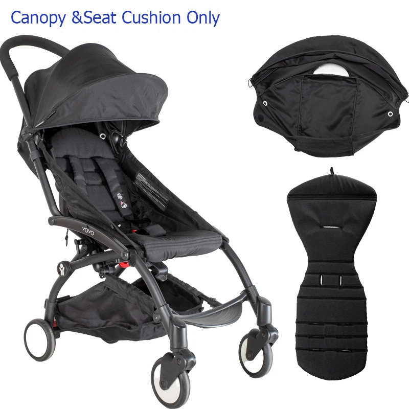 Stroller Accessories Hood &Cushion Set For Babyzen Yoyo 6+ Sunshade Cover Seat Mattress Pack High-End Canopy Original Fabric Baby Strollers cheap