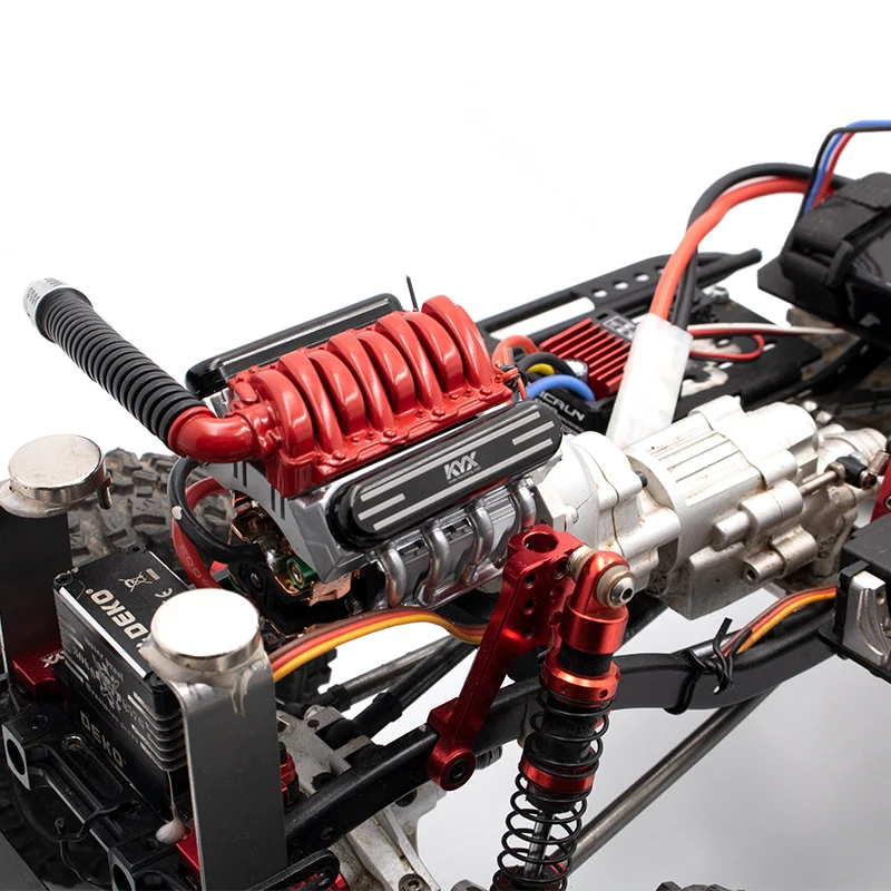 Rc Crawler Car V8 Motor Engine Cooling System Kits For 110 Scale