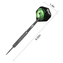 20 CyeeLife Set Tip Steel shafts(4 Colors),Black&Sliver Darts with Dart Grams Set PVC Darts Barrels,Home Darts Set 20 Grams with