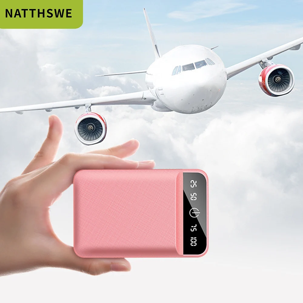 NATTHSWE внешний аккумулятор 10000 мАч для Xiaomi Mi 2 USB портативное зарядное устройство