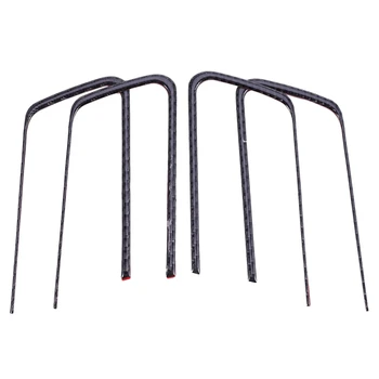 

4PCS Carbon Fiber Interior Door Handle Cover Trim Fit for Toyota Land Cruiser Prado 2010-2018