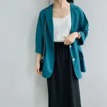 women jacket  blazer Spring 2020 new long sleeve sunscreen suit coat womens blazer casual long  Office Lady