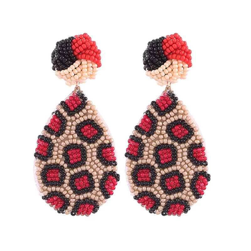 Sehuoran Za эффектные Висячие серьги для женщин Boho 2019 модные бисерные ручной работы