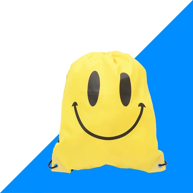 Smiley face yellow Водонепроницаемый рюкзак для плавания, двухслойная спортивная сумка на шнурке, сумка на плечо, сумка для водных видов спорта, дорожная Портативная сумка для вещей, 12 цветов - Цвет: Smiley face yellow