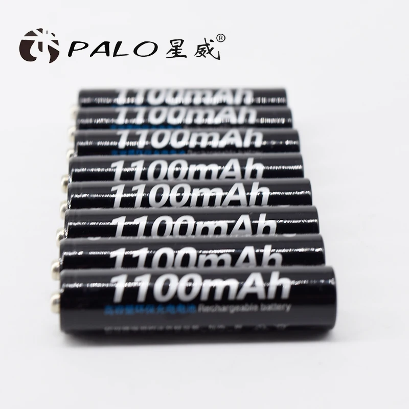 PALO 30 шт. AAA батареи 3A в аккумуляторной батарее 1100mAh aaa Ni-MH батарейки ААА 1,2 V 3a батарея для игрушка-фонарик