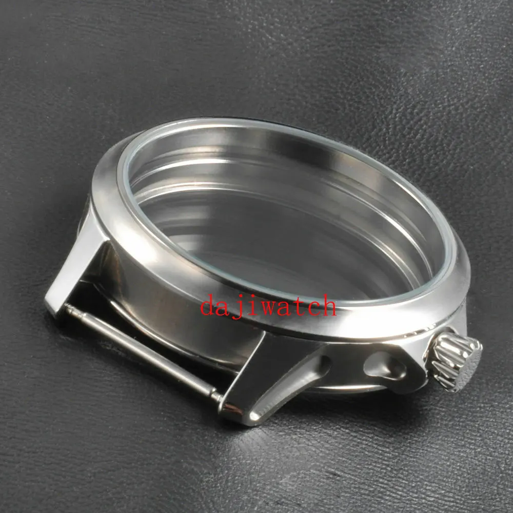 

44mm corgeut stainless steel case set suitable for ETA 6497 6498 manual winding-sports
