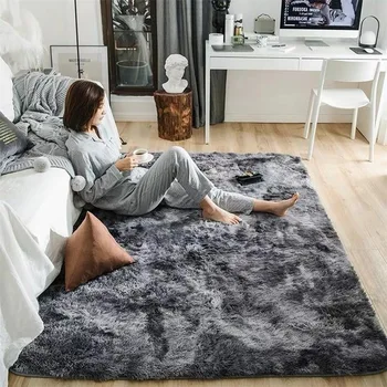 

Motley Living Room Plush Carpet Soft Soft Soft Soft Carpet Home Decor Hairy Bedroom Sofa Table Coffee Pad Dressing Room