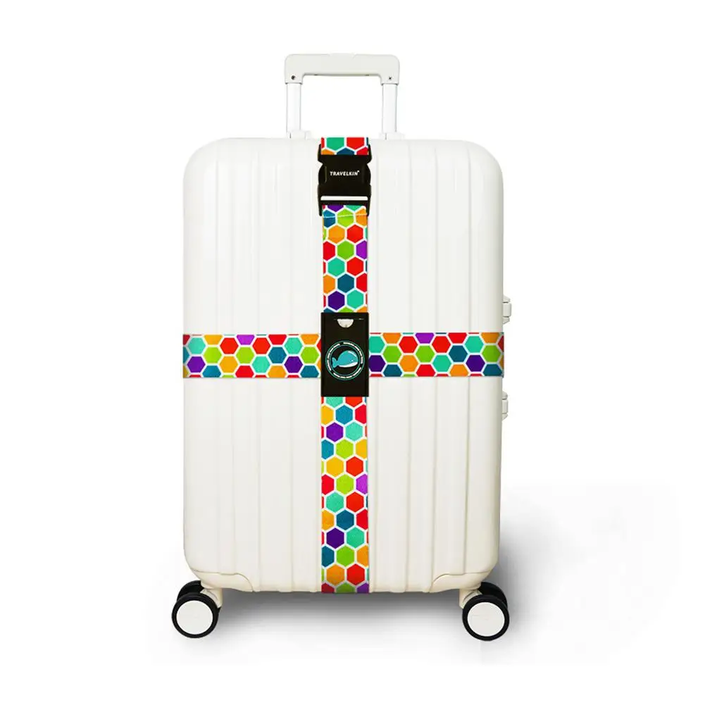 

HobbyLane Luggage Three Digits Password Cross Belt Adjustable Suitcase Band Safety Bundle Luggage Rope Straps Travel Accessorie