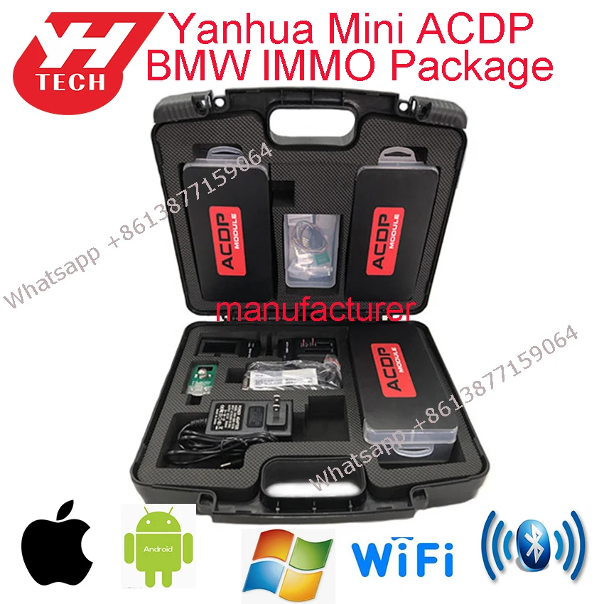 Бесплатная доставка DHL! Yanhua Mini ACDP с модулем 1/2/3 для BMW CAS2/CA3/CA3 +/CAS4/CAS4 + Фем BDC ключевая