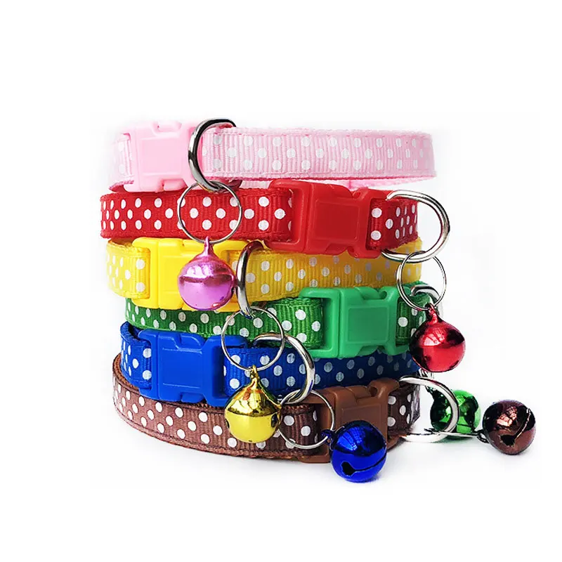 

Dog Collar Adjustable Pet Dog Cat Leash Reflective Pet Bell Collar Suitable For Cats And Small Dog Supplies Leash Accessories