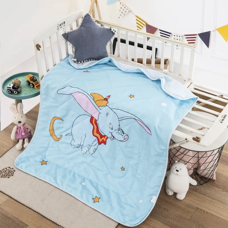Disney Cartoon 100 Cotton Dumbo Blanket For Baby Girls Boys Children