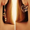 6 style Earrings for Women Alice/Rabbit Poker card Drop Earrings Fashion jewelry Ear Studs ► Photo 3/6