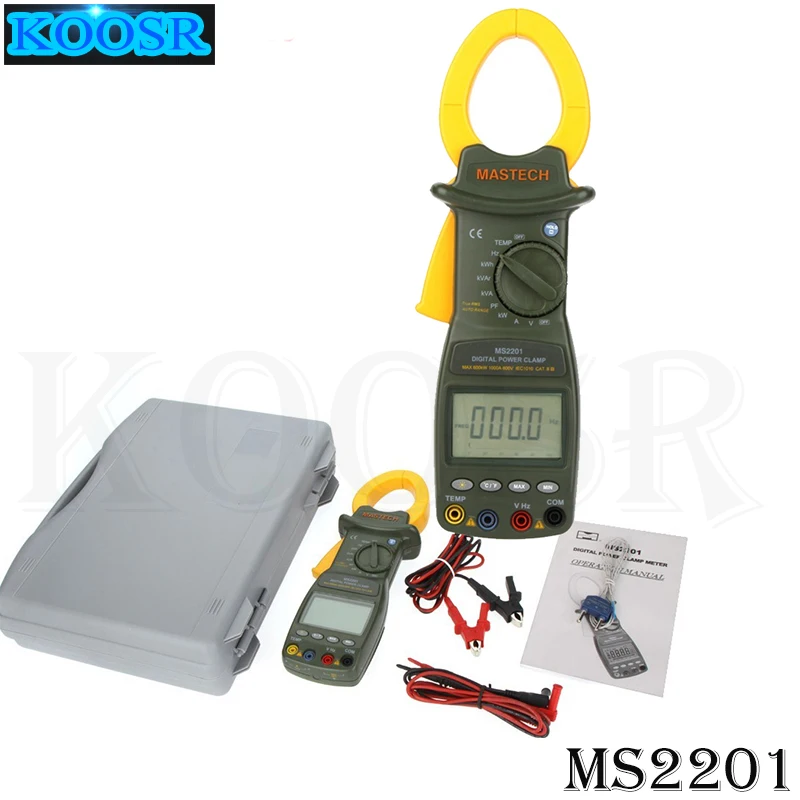 MASTECH MS2201 цифровой измеритель мощности Активный/Видимый/реактивный коэффициент и