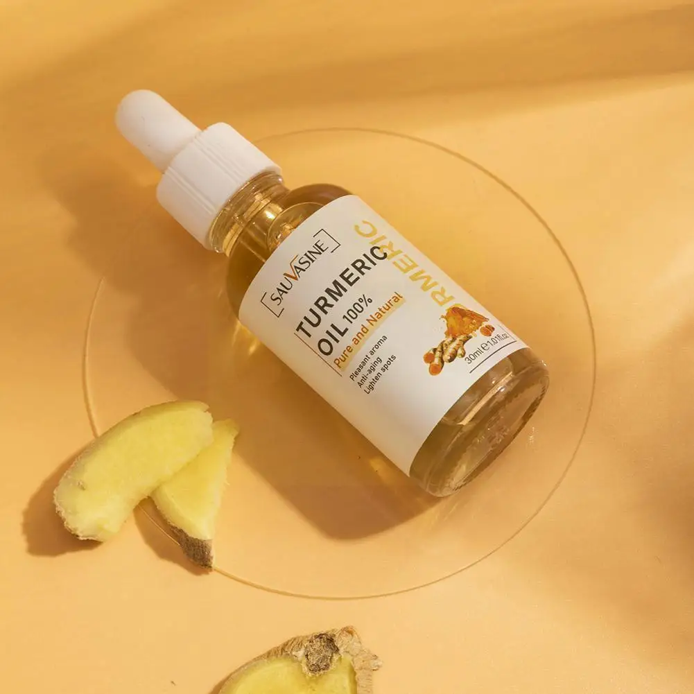 Turmeric Oil Moisturizing Anti-wrinkle Anti-aging Circulation Shiny Blood Promote And Makes Smooth 30ml Skin D5e2 | Красота и