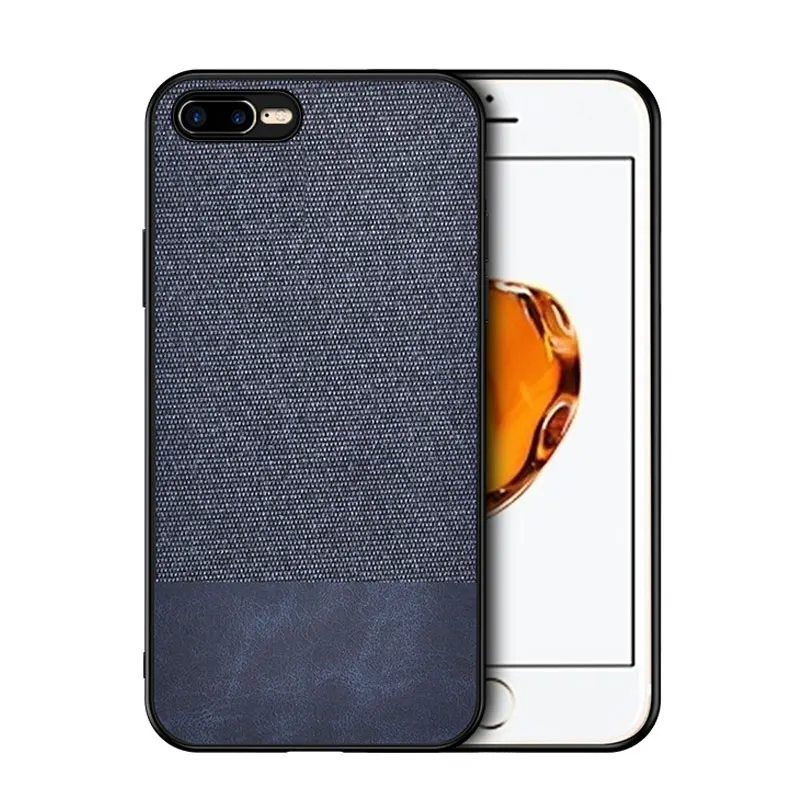 

PU leather for iPhone X XS XR XS Max cotton cloth Cover Colors Splice Phone for iPhone XS Max Anti-fall Back Cases Cover