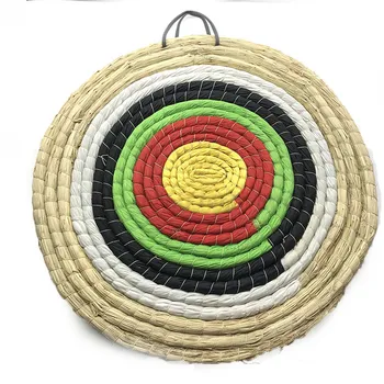 Compound bow recurve bow shooting target grass target archery straw products target bow and arrow shooting target 1 piece diameter 60cm arcehry straw grass target shooting practice recurve traditional compound bow slingshot training