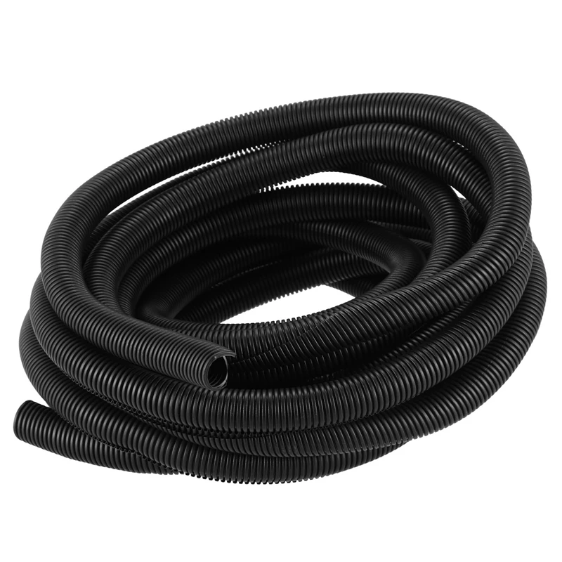 

25 Ft 3/4inch Split Wire Loom Conduit Polyethylene Tubing Black Color Sleeve Tube