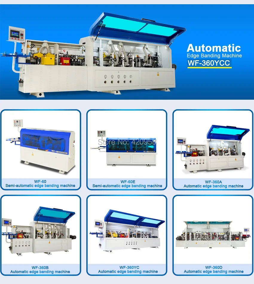WF-60 кромкооблицовочная машина полуавтоматическая кромкооблицовочная машина с функцией предварительного нагрева, склеивания, обрезки и полировки
