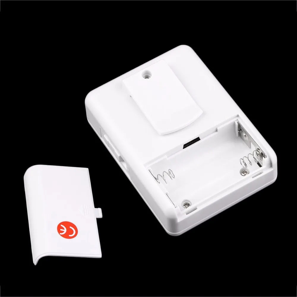 Wireless IR Remote Security Doorbell Alarm System Wireless Detector Alarm Driveway Patrol Garage Infrared  Motion Sensor White