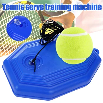 

Tennis Trainer Basic Exerciser Tennis Training Tool with Rope Singles Beating Automatic Rebound Rubber Device Training Aid Tool