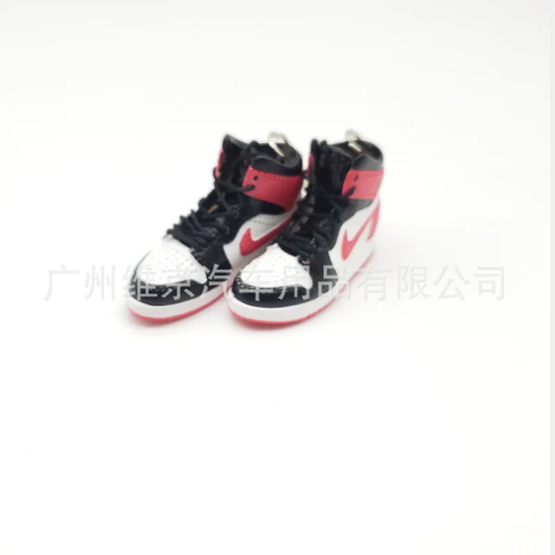 Светло-зеленый Дропшиппинг aj1 Chicago “не для перепродажи красный” брелок в виде кроссовка Air Jordan 1 3D мини-кроссовки, заблокированный спортивный брелок в виде кроссовка s - Цвет: Светло-зеленый