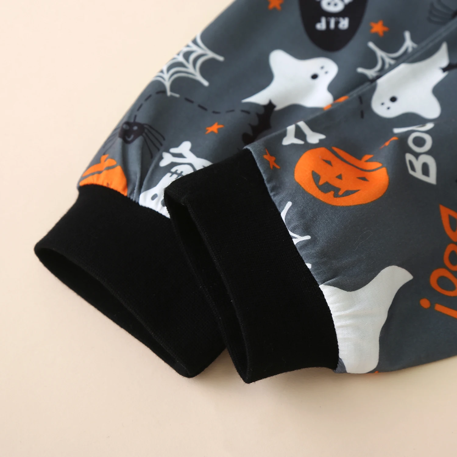 Kids Halloween Costume Set Baby Boys Girls White Long Sleeve Round Collar Top Evil Print Shirt+ Printed Long Pants 1-6 Years