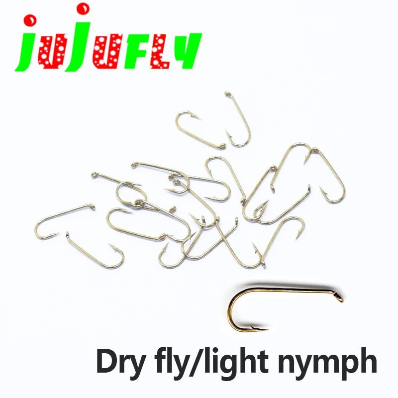 Bronzed 150pcs Box Pack Fly Fishing Lengthened Dry Fly Hooks Standard