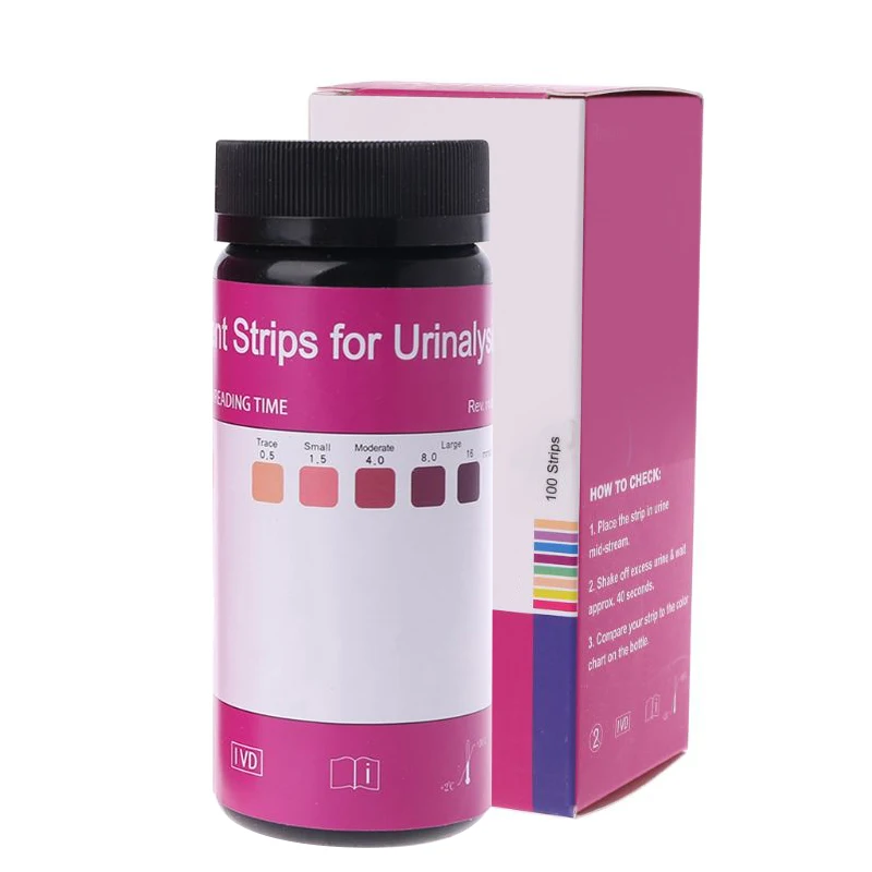 100 Strips/Set Ketone Test Strips Urine Tester Reagent Strip Keto Diet Weight Loss Analysis 100 Strips/Set Ketone Test Strips Urine Tester Reagent Strip Keto Diet Weight Loss Analysis