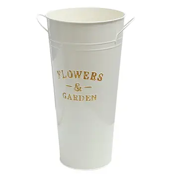 

1PC Flower Pot Plant Pot Macetas Flower Bucket Desktop Vintage Iron Flower Flowerpot Bucket Vase Pot For Flower Shop Home