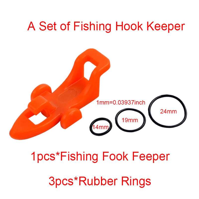 1SET Plastic Fishing Hook Secure Keeper Carp Fish Lures Bait Jig Hooks Safe Holder for Fishing Rod Pole Fishing Tools