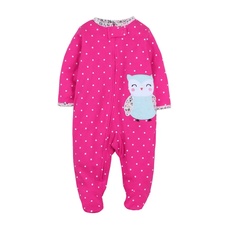 Baby pajamas zipper cotton newborn baby pajamas coverall one-piece romper zipper baby girls clothes toddler girl winter clothes Baby Jumpsuit Cotton 