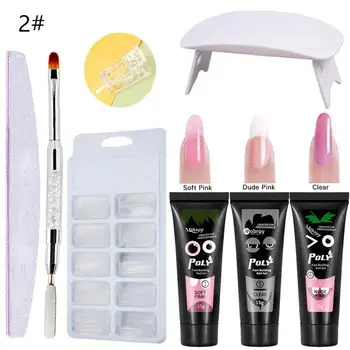

Manicure Nail Set 100PCS gel Nail Polish Set Kit UV LAMP Set Electric Nail Drill Nail Art Manicure Sets Nail Extension Kit