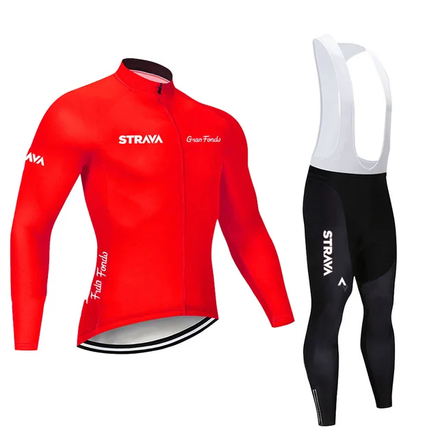 Новинка оранжевый STRAVA Pro велосипедная команда с длинным рукавом Maillot Ciclismo мужская