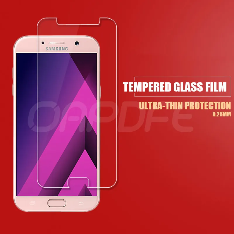 Премиум Закаленное стекло на для Samsung Galaxy A3 A3 A5 A7 A6 A8 A9 Защитная стеклянная пленка