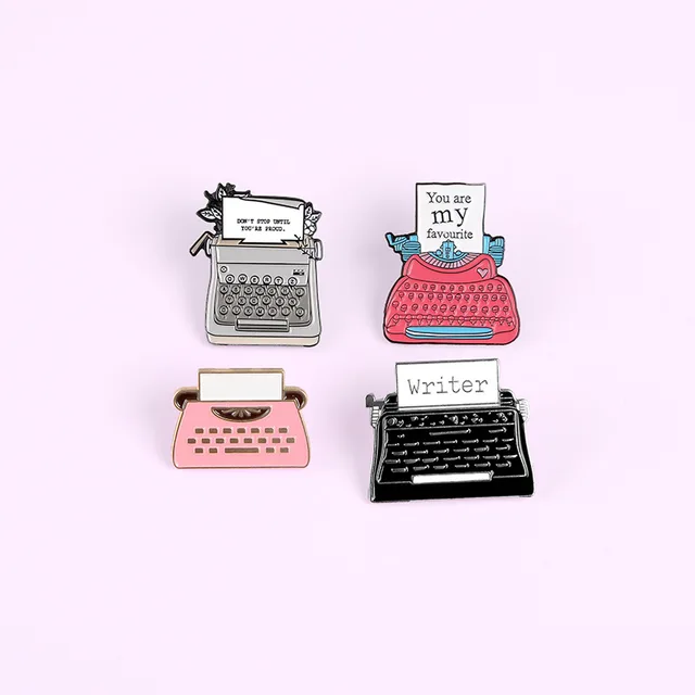 Vintage Typewriter Brooches