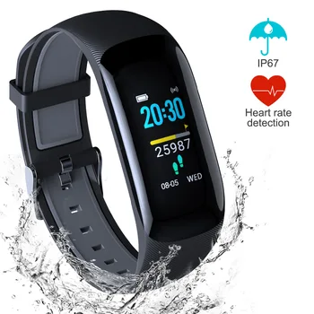 

Bluetooth Smart Watch Waterproof Sport Wristwatch Message Remote Camera Heart Rate Monitor Smart Wristband For Android IOS 2020