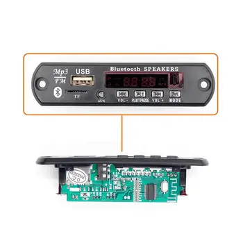 

Newest Arrival 1pcs Wireless Bluetooth 12V MP3 WMA Decoder Board Audio Module USB TF Radio For Car accessories