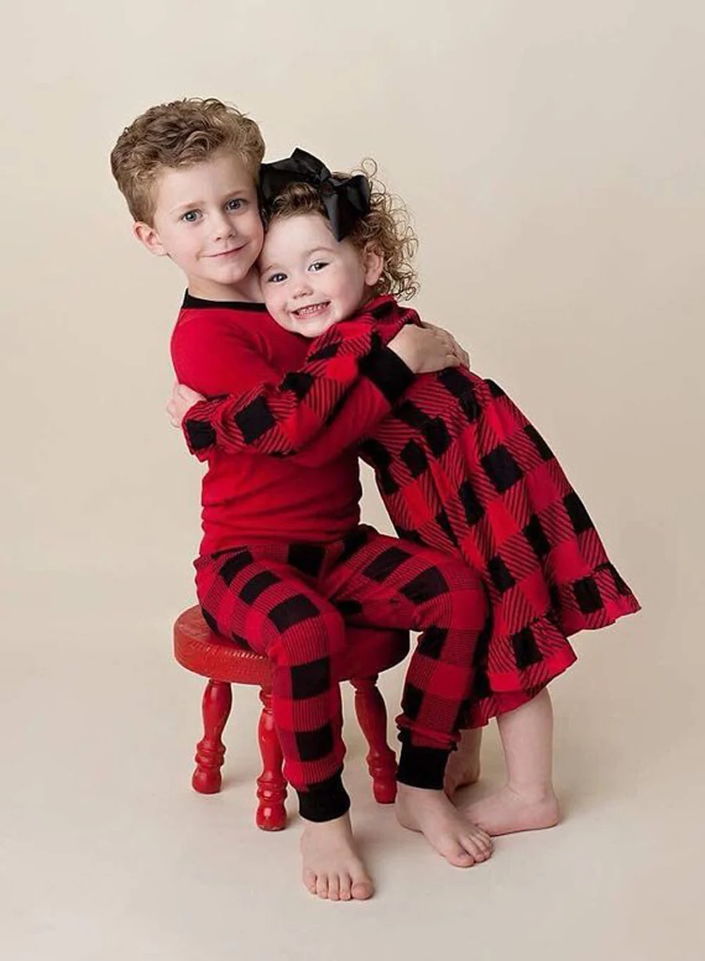 Семейный Рождественский пижамный комплект; рождественские пижамы; одинаковые пижамы для взрослых и детей; Рождественская одежда для сна