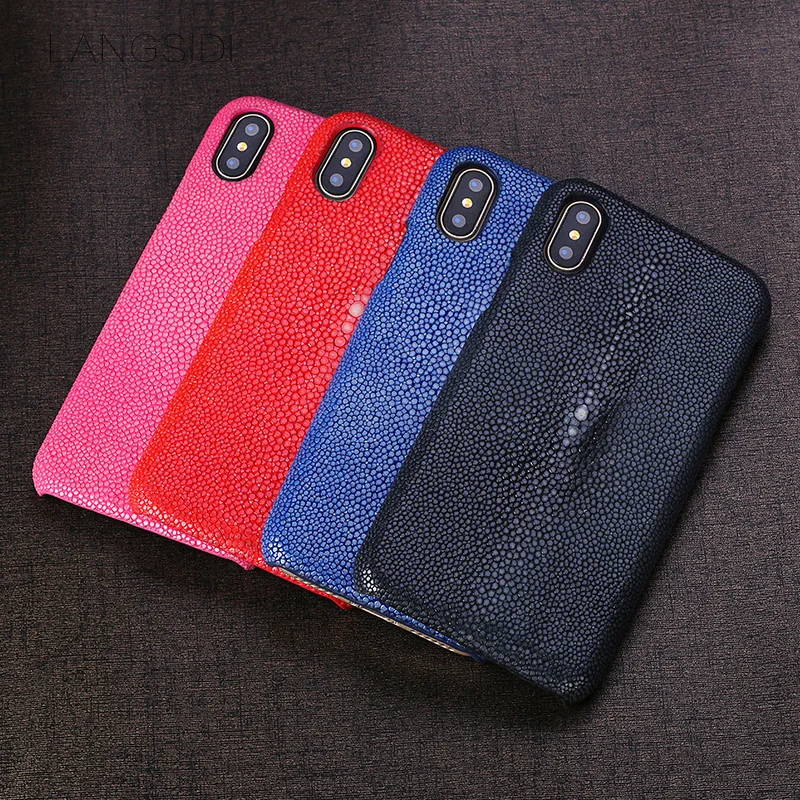 Натуральная кожа ската чехол для iPhone X Xr 7 Plus чехол для сотового телефона iPhone X s Max 8 Plus защитный чехол для 6 6s 5 5S Se