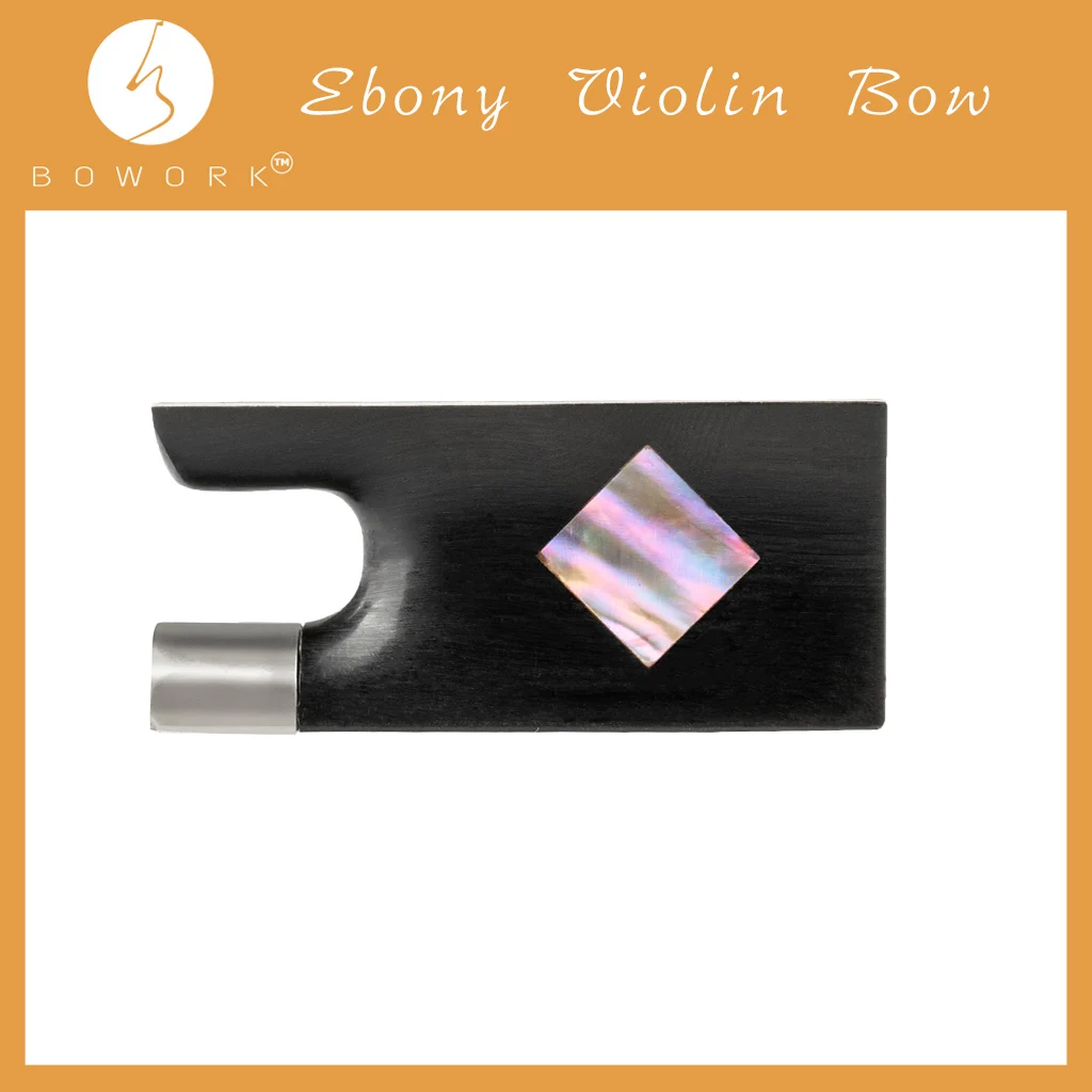 

BOWORK 1 PC 4/4 Violin Bow Frog Beautiful Eyes Inlay Musical Instrument Accessory